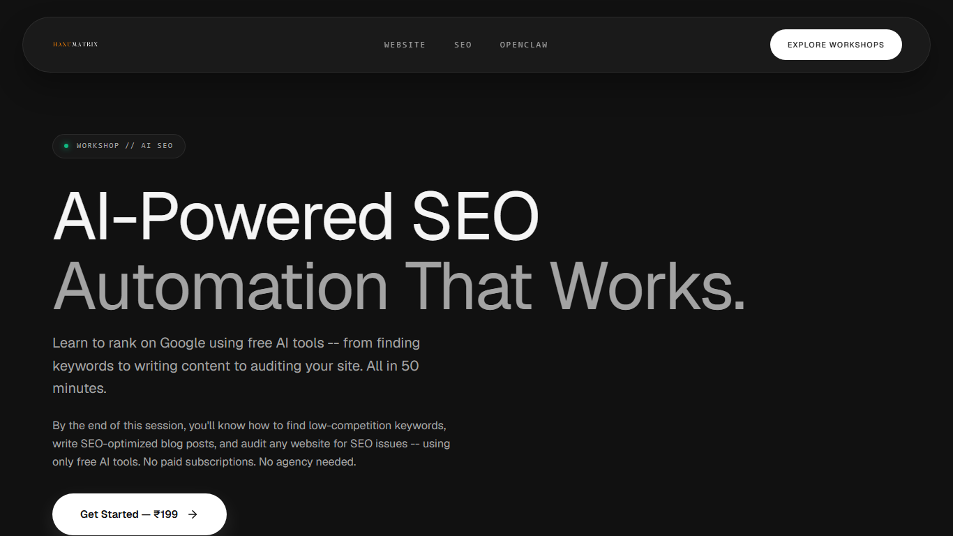 AI-Powered SEO Automation